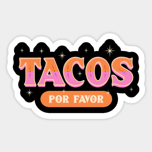 Taco Por Favor Please Sticker